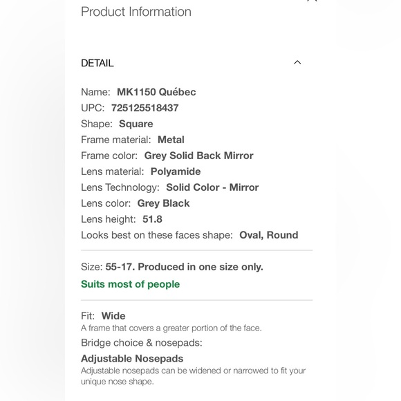 🆕 Michael Kors Quèbec Glasses - Picture 8 of 8